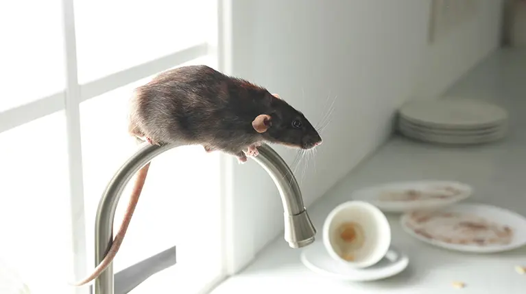 Infestação ratos em cozinha